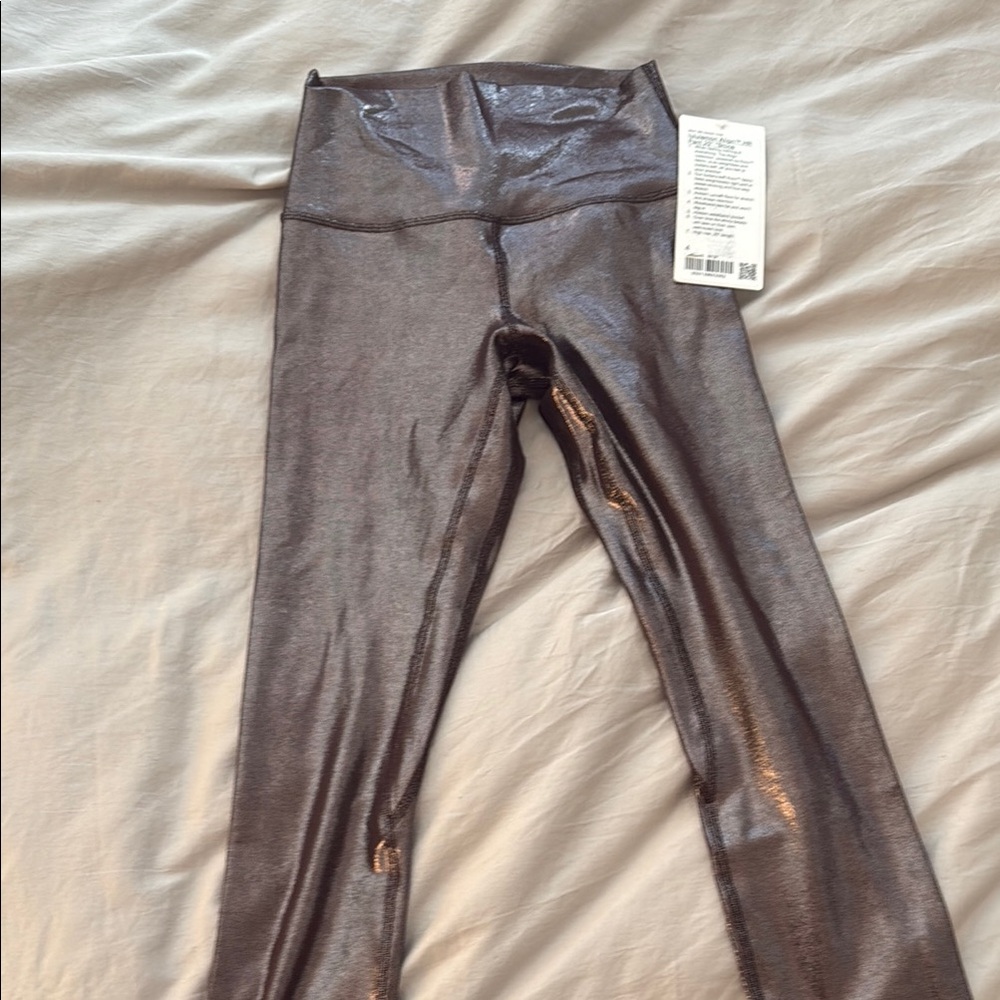 Lululemon Align Shiny Metallic Leggings sz 4 NWT